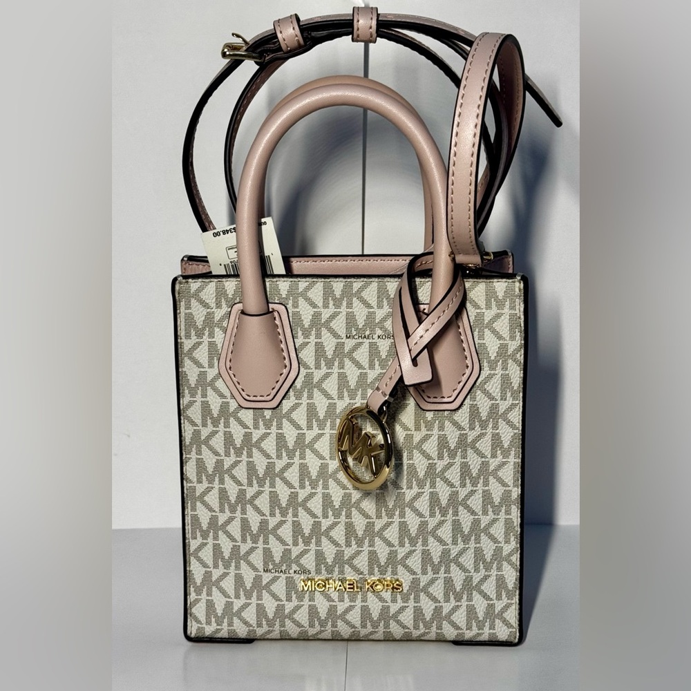 Mercer Extra-Small Logo and Leather Crossbody Bag